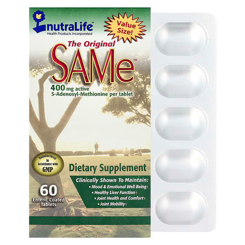 <img alt="NutraLife, SAMe, 400 mg, 60 Enteric Coated Tablets" title="NutraLife, SAMe, 400 mg, 60 Enteric Coated Tablets,686149181314"