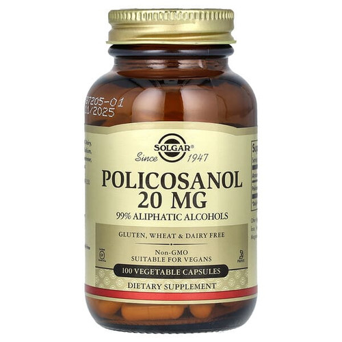 <img alt="Solgar, Policosanol, 20 mg, 100 Vegetable Capsules" title="Solgar, Policosanol, 20 mg, 100 Vegetable Capsules,033984022515"
