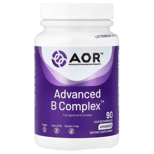 <img alt="Advanced Ortho Research AOR, Advanced B Complex, 90 Capsules" title="Advanced Ortho Research AOR, Advanced B Complex, 90 Capsules,624917081671"