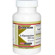 <img alt="Kirkman Labs, L-Carnosine, 200 mg, 90 Capsules" title="Kirkman Labs, L-Carnosine, 200 mg, 90 Capsules,812325020904"