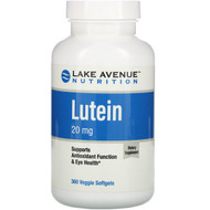 <img alt="Lake Avenue Nutrition, Lutein, 20 mg, 360 Veggie Softgels" title="Lake Avenue Nutrition, Lutein, 20 mg, 360 Veggie Softgels,898220015436"