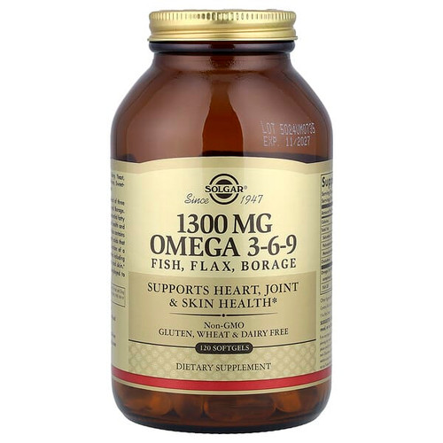 <img alt="Solgar, Omega 3-6-9, 120 Softgels" title="Solgar, Omega 3-6-9, 120 Softgels,033984020283"