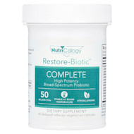 <img alt="Nutricology, Restore-Biotic Complete, 50 Billion CFUs, 60 Delayed-Release Vegetarian Capsules" title="Nutricology, Restore-Biotic Complete, 50 Billion CFUs, 60 Delayed-Release Vegetarian Capsules,713947573000"