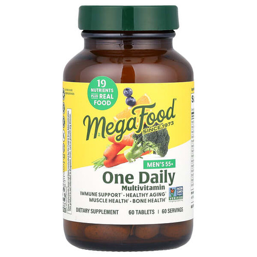 <img alt="MegaFood, Mens 55+, One Daily Multivitamin, 60 Tablets" title="MegaFood, Mens 55+, One Daily Multivitamin, 60 Tablets,051494103555"