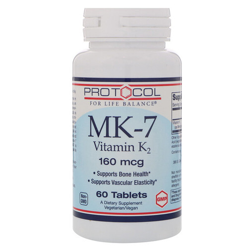 <img alt="Protocol for Life Balance, MK-7 Vitamin K2, 160 mcg , 60 Tablets" title="Protocol for Life Balance, MK-7 Vitamin K2, 160 mcg , 60 Tablets,707359109933"