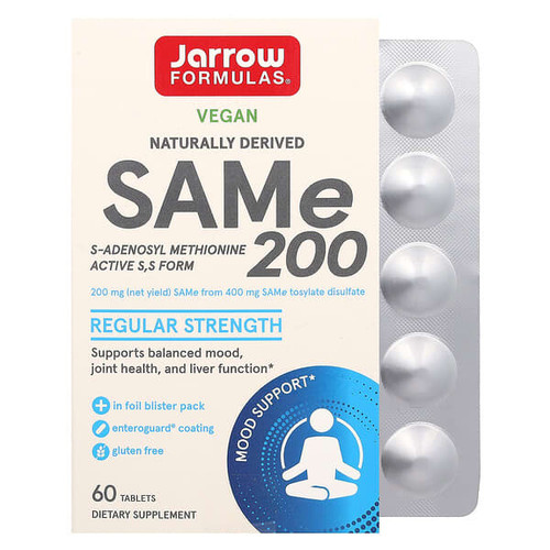 <img alt="Jarrow Formulas, SAMe 200, 200 mg, 60 Tablets" title="Jarrow Formulas, SAMe 200, 200 mg, 60 Tablets,790011200161"