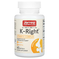 <img alt="Jarrow Formulas, K-Right, 60 Softgels" title="Jarrow Formulas, K-Right, 60 Softgels,790011300090"