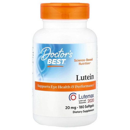 <img alt="Doctors Best, Lutein, Lutemax 2020, 20 mg, 180 Softgels" title="Doctors Best, Lutein, Lutemax 2020, 20 mg, 180 Softgels,753950003705"