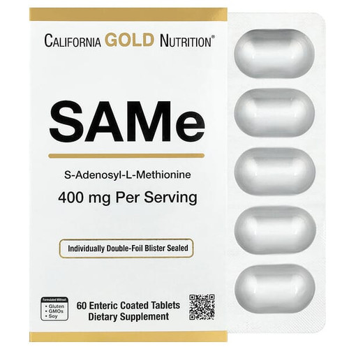 <img alt="California Gold Nutrition, SAMe, Disulfate Tosylate, 400 mg, 60 Enteric Coated Tablets" title="California Gold Nutrition, SAMe, Disulfate Tosylate, 400 mg, 60 Enteric Coated Tablets,898220016518"