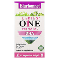 <img alt="Bluebonnet Nutrition, Ladies One Prenatal DHA, 60 Vegetarian Softgels (200 mg per Softgel)" title="Bluebonnet Nutrition, Ladies One Prenatal DHA, 60 Vegetarian Softgels (200 mg per Softgel),743715001794"