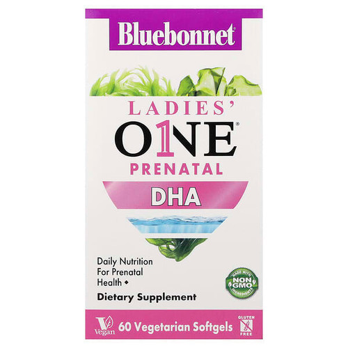 <img alt="Bluebonnet Nutrition, Ladies One Prenatal DHA, 60 Vegetarian Softgels (200 mg per Softgel)" title="Bluebonnet Nutrition, Ladies One Prenatal DHA, 60 Vegetarian Softgels (200 mg per Softgel),743715001794"