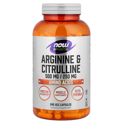 <img alt="NOW Foods, Sports, Arginine & Citrulline, 240 Veg Capsules" title="NOW Foods, Sports, Arginine & Citrulline, 240 Veg Capsules,733739000385"