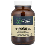 <img alt="Vitality Works, Oregano Oil, Carvacrol 70, 510 mg, 120 Liquid Veggie Caps" title="Vitality Works, Oregano Oil, Carvacrol 70, 510 mg, 120 Liquid Veggie Caps,788332084225"