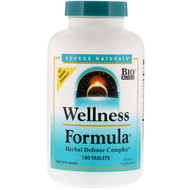 <img alt="Source Naturals, Wellness Formula, 180 Tablets" title="Source Naturals, Wellness Formula, 180 Tablets,021078008231"