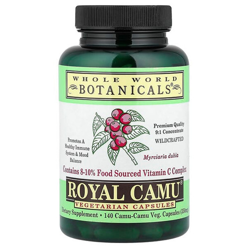 <img alt="Whole World Botanicals, Royal Camu, 140 Veg Capsules" title="Whole World Botanicals, Royal Camu, 140 Veg Capsules,691195002049"