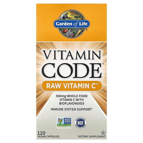 <img alt="Garden of Life, Vitamin Code, RAW Vitamin C, 120 Vegan Capsules" title="Garden of Life, Vitamin Code, RAW Vitamin C, 120 Vegan Capsules,658010116558"
