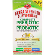 Olympian Labs, Extra Strength Delayed Release Complete Prebiotic & Probiotic, 50 Billion, 30 Vegetarian Capsules