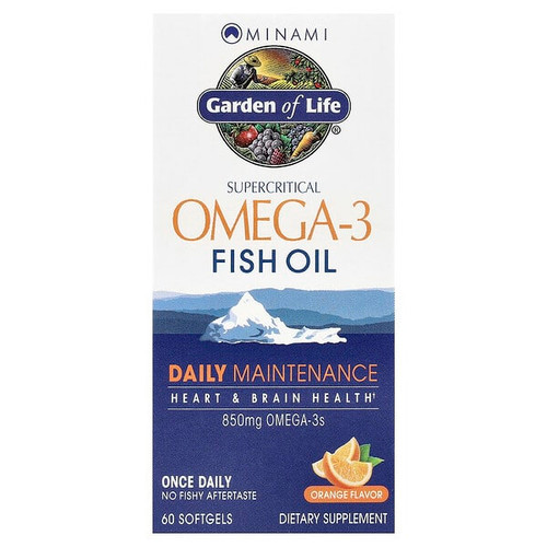 <img alt="Minami Nutrition, Garden of Life, Supercritical Omega-3 Fish Oil, Orange, 60 Softgels" title="Minami Nutrition, Garden of Life, Supercritical Omega-3 Fish Oil, Orange, 60 Softgels,5425018610013"