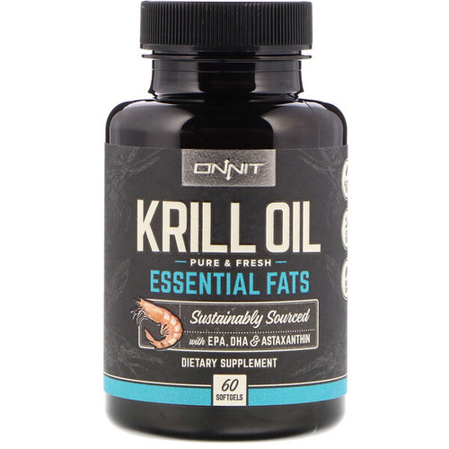 <img alt="Onnit, Krill Oil, Essential Fats, 60 Softgels" title="Onnit, Krill Oil, Essential Fats, 60 Softgels,819444010120"