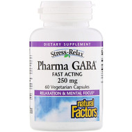 <img alt="Natural Factors, Stress-Relax, Pharma GABA, 250 mg, 60 Vegetarian Capsules" title="Natural Factors, Stress-Relax, Pharma GABA, 250 mg, 60 Vegetarian Capsules,068958028484"