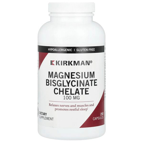 <img alt="Kirkman Labs, Magnesium Bisglycinate Chelate, 100 mg, 250 Capsules" title="Kirkman Labs, Magnesium Bisglycinate Chelate, 100 mg, 250 Capsules,812325020539"