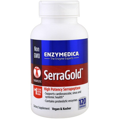 <img alt="Enzymedica, SerraGold, High Potency Serrapeptase, 120 Capsules" title="Enzymedica, SerraGold, High Potency Serrapeptase, 120 Capsules,670480263013"