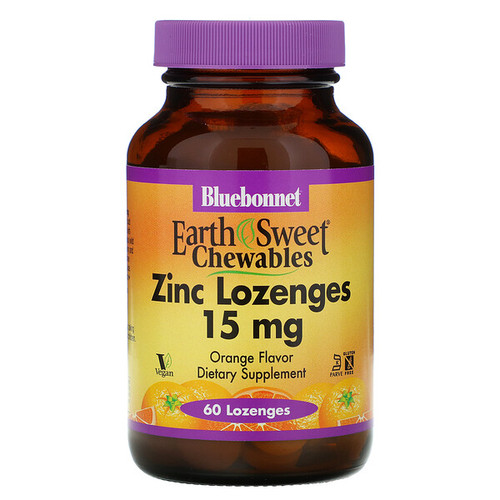 <img alt="Bluebonnet Nutrition, EarthSweet, Zinc Lozenges, Natural Orange Flavor, 15 mg, 60 Lozenges" title="Bluebonnet Nutrition, EarthSweet, Zinc Lozenges, Natural Orange Flavor, 15 mg, 60 Lozenges,743715007451"