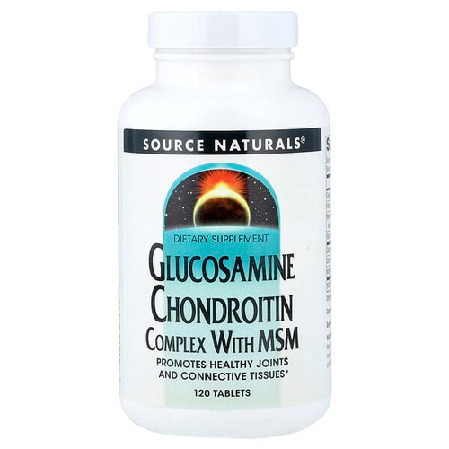 <img alt="Source Naturals, Glucosamine Chondroitin Complex With MSM, 120 Tablets" title="Source Naturals, Glucosamine Chondroitin Complex With MSM, 120 Tablets,021078012542"
