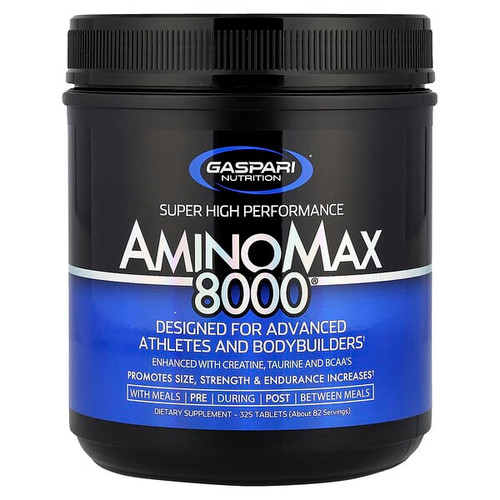 <img alt="Gaspari Nutrition, AminoMax 8000, 325 Tablets" title="Gaspari Nutrition, AminoMax 8000, 325 Tablets,646511007000"