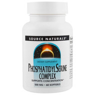 <img alt="Source Naturals, Phosphatidyl Serine Complex, 500 mg, 60 Softgels" title="Source Naturals, Phosphatidyl Serine Complex, 500 mg, 60 Softgels,021078005629"