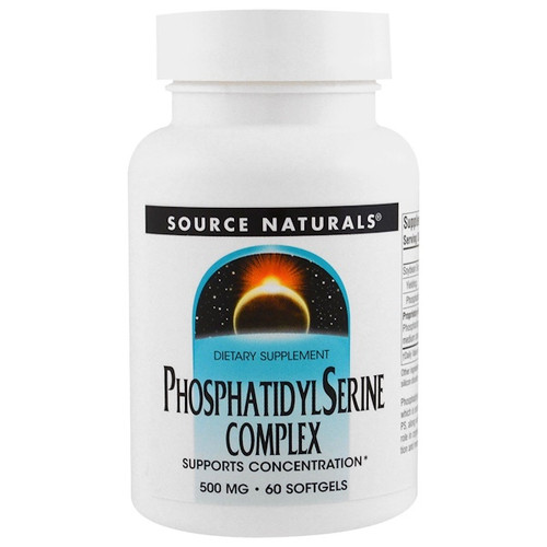 <img alt="Source Naturals, Phosphatidyl Serine Complex, 500 mg, 60 Softgels" title="Source Naturals, Phosphatidyl Serine Complex, 500 mg, 60 Softgels,021078005629"