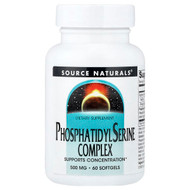 <img alt="Source Naturals, Phosphatidyl Serine Complex, 60 Softgels" title="Source Naturals, Phosphatidyl Serine Complex, 60 Softgels,021078005629"