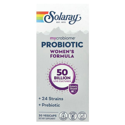 <img alt="Solaray, Mycrobiome, Probiotic, Womens Formula, 50 Billion, 30 VegCaps" title="Solaray, Mycrobiome, Probiotic, Womens Formula, 50 Billion, 30 VegCaps,076280737202"