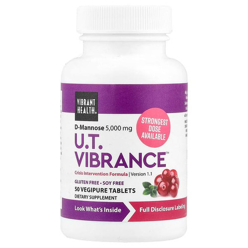 <img alt="Vibrant Health, U.T. Vibrance, 50 Vegipure Tablets" title="Vibrant Health, U.T. Vibrance, 50 Vegipure Tablets,074306800503"