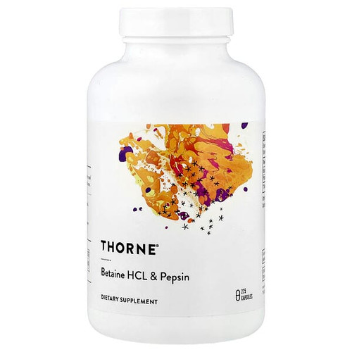 <img alt="Thorne, Betaine HCL & Pepsin, 225 Capsules" title="Thorne, Betaine HCL & Pepsin, 225 Capsules,693749415022"