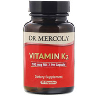 <img alt="Dr. Mercola, Vitamin K2, 180 mcg, 30 Capsules" title="Dr. Mercola, Vitamin K2, 180 mcg, 30 Capsules,813006011945"