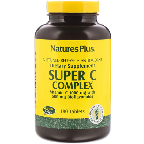 <img alt="Natures Plus, Super C Complex, Vitamin C 1000 mg with 500 mg Bioflavonoids, 180 Tablets" title="Natures Plus, Super C Complex, Vitamin C 1000 mg with 500 mg Bioflavonoids, 180 Tablets,097467024816"