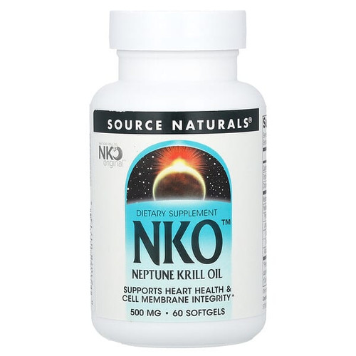 <img alt="Source Naturals, NKO, Neptune Krill Oil, 500 mg, 60 Softgels" title="Source Naturals, NKO, Neptune Krill Oil, 500 mg, 60 Softgels,021078017134"