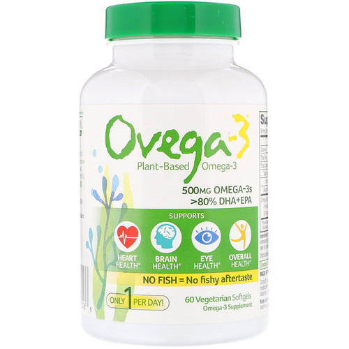 <img alt="Ovega-3, Ovega-3, 500 mg, 60 Vegetarian Softgels" title="Ovega-3, Ovega-3, 500 mg, 60 Vegetarian Softgels,092961020166"