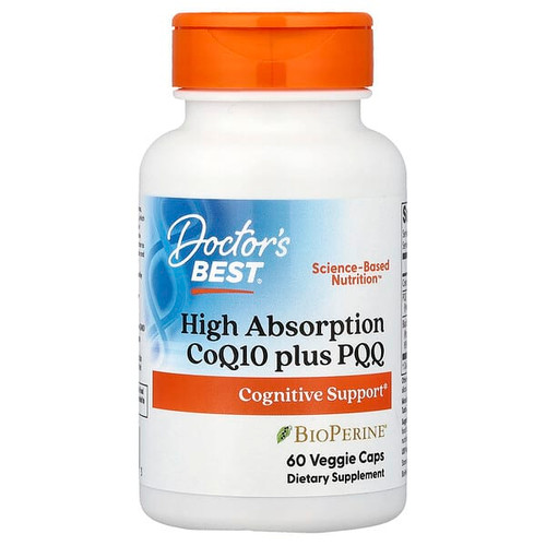 <img alt="Doctors Best, High Absorption CoQ10 plus PQQ, 60 Veggie Caps" title="Doctors Best, High Absorption CoQ10 plus PQQ, 60 Veggie Caps,753950004283"