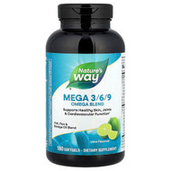 <img alt="Natures Way, Mega 3-6-9, Omega Blend, Lime , 180 Softgels" title="Natures Way, Mega 3-6-9, Omega Blend, Lime , 180 Softgels,033674154410"