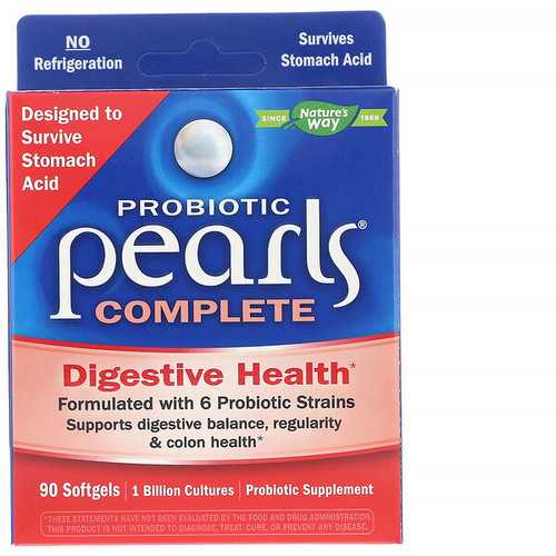 <img alt="Natures Way, Probiotic Pearls Complete, 90 Softgels" title="Natures Way, Probiotic Pearls Complete, 90 Softgels,763948043699"
