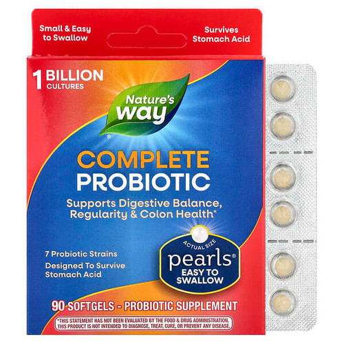 <img alt="Natures Way, Pearls, Complete Probiotic, 1 Billion CFU, 90 Softgels" title="Natures Way, Pearls, Complete Probiotic, 1 Billion CFU, 90 Softgels,763948043699"