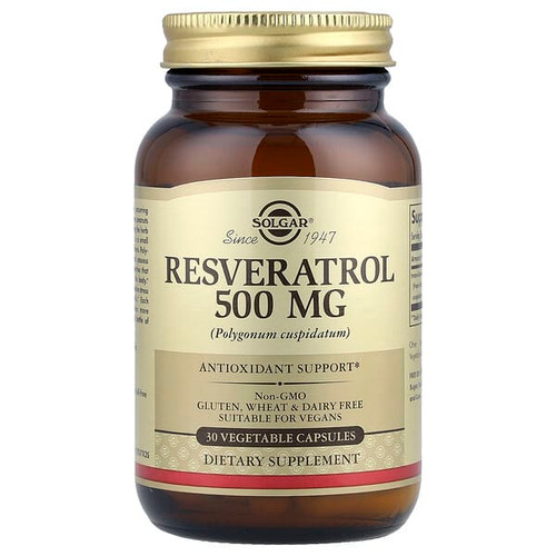 <img alt="Solgar, Resveratrol, 500 mg, 30 Vegetable Capsules" title="Solgar, Resveratrol, 500 mg, 30 Vegetable Capsules,033984310452"