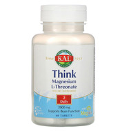 <img alt="KAL, Think Magnesium L-Threonate, 2000 mg, 60 Tablets" title="KAL, Think Magnesium L-Threonate, 2000 mg, 60 Tablets,021245271932"