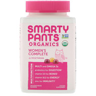 <img alt="SmartyPants, Organics, Womens Complete, 120 Vegetarian Gummies" title="SmartyPants, Organics, Womens Complete, 120 Vegetarian Gummies,817053020813"