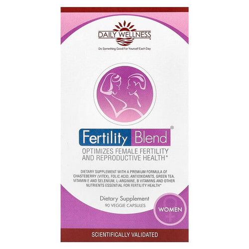 <img alt="Daily Wellness Company, Fertility Blend for Women, 90 Veggie Capsules" title="Daily Wellness Company, Fertility Blend for Women, 90 Veggie Capsules,631462200143"