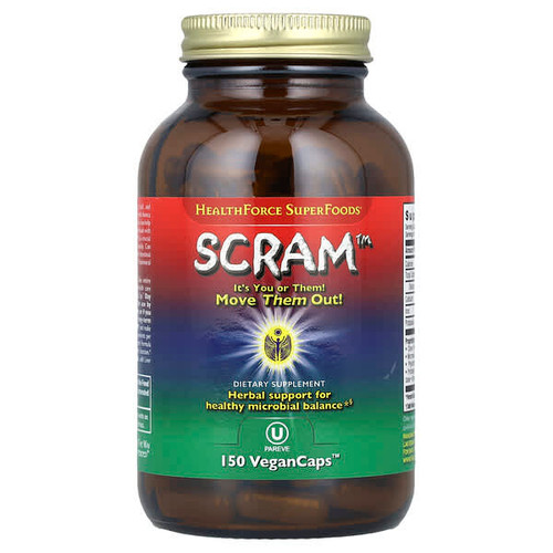 <img alt="HealthForce Superfoods, Scram, 150 VeganCaps" title="HealthForce Superfoods, Scram, 150 VeganCaps,650786000529"