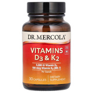 <img alt="Dr. Mercola, Vitamins D3 & K2, 30 Capsules" title="Dr. Mercola, Vitamins D3 & K2, 30 Capsules,813006016919"