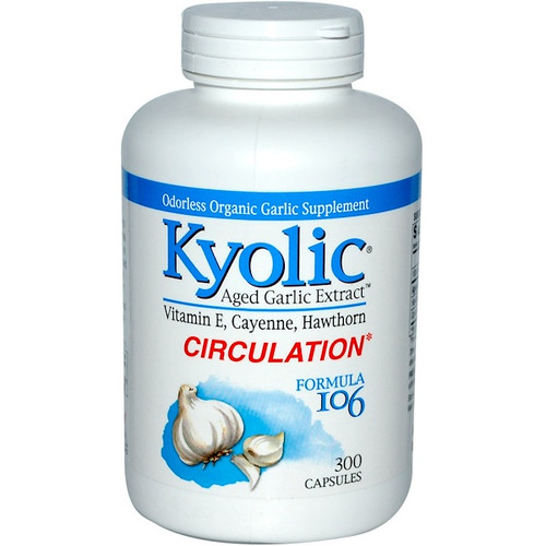 <img alt="Kyolic, Aged Garlic Extract, Circulation, Formula 106, 300 Capsules" title="Kyolic, Aged Garlic Extract, Circulation, Formula 106, 300 Capsules,023542106436"